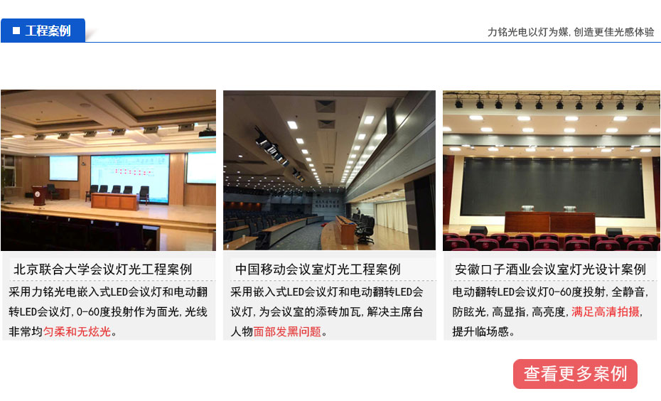 會(huì)議室燈光工程案例